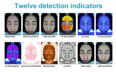 3d Face Skin Scope Analyzer, Mesin Analyzer Kulit Magnifier Dengan Kamera