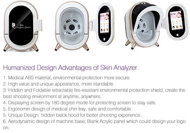 Auto 3D Skin Analyzer Scanner Kulit Wajah Portabel Dengan Berat Ipad 8KG