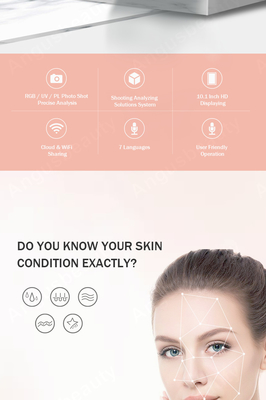 M9 Salon Spa Skin Clinic Peralatan Mesin Analisis Kerut