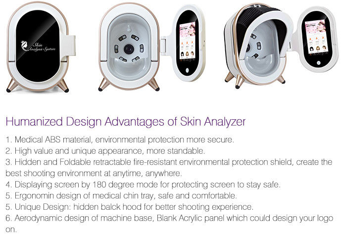 Magic Mirror Portable Home Analyzers Untuk Persetujuan Salon / Beauty Center CE FCC