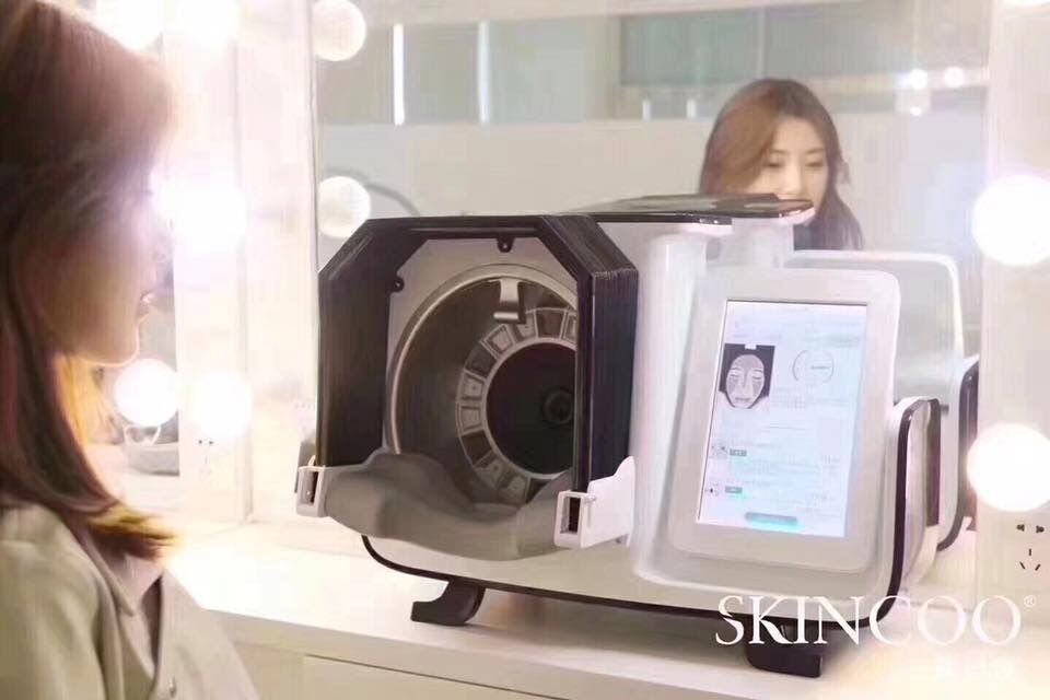 Vs0010 Uv Analyzer Kamera Wajah Portabel 45W Daya Untuk Klinik Dokter