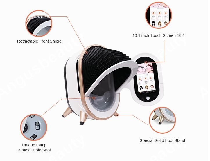 1500 Mega Digital Portable Skin Analyzer RGB Wrinkle Dengan tablet 15,6 inci